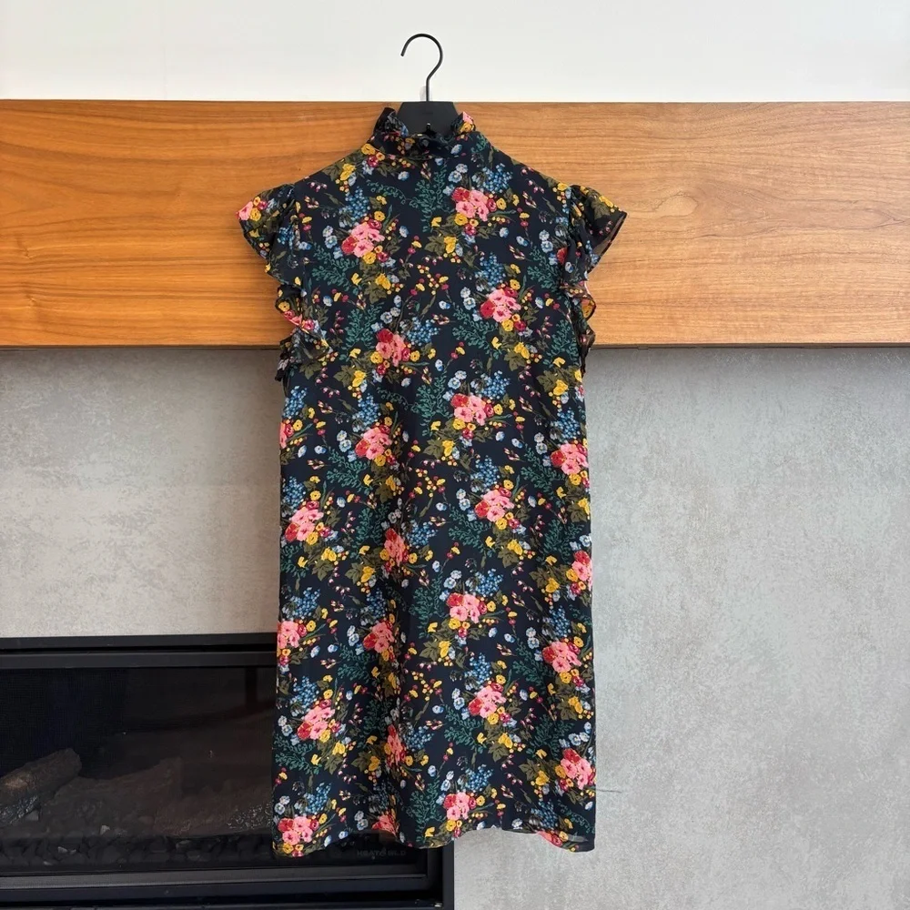 Madewell x No.6 Silk Beacon Dress in Garden Bouquet, Size 0